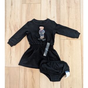 Ralph Lauren Teddy Bear Sweater Dress & Matching Bloomers